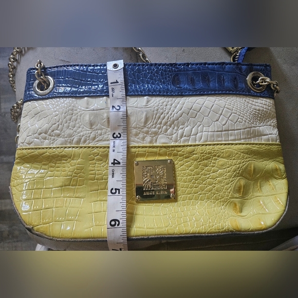 🧡💜💛Anne klein purse handbag Cocodrilo Simulation Skin ❤️🧡💜 - Picture 3 of 16